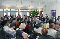 congregation seated